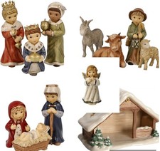 Goebel Weihnachtskrippe Heilig Familie Winterwald Engel König Hirte Schaf Krippe