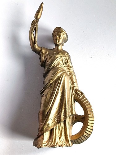 Figur metall frau - figur, mit