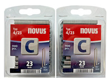 2x 1100 Tackerklammern Novus Typ C 23mm 23 x 6,1 mm Heftklammern # 042-0392