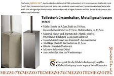 Mezzo Tec WC-Bürstengarnitur WC-Bürste Metall matt gebürstet. STARK REDUZIERT!