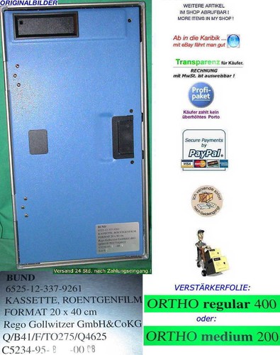 20x40 röntgenkassetten - 20x40,