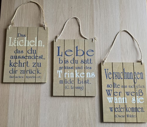 Holzschilder mit spruch - holzschilder,