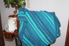 Babydecke gestrickt blaue