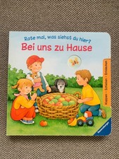 Babybuch Kinderbuch Rate mal, was siehst du hier? Bei uns zu Hause Guter Zustand