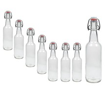 12 Leere Glasflaschen mit