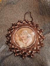 antiker Fadenstern Pappe Zwirn Engeloblaten Rarität um 1900