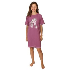 SONDERPREIS Wörner Südfrottier Mädchen Nachthemd Pferd Silber NEUWARE Gr. 176