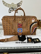 MCM x Bape Weekender Tasche
