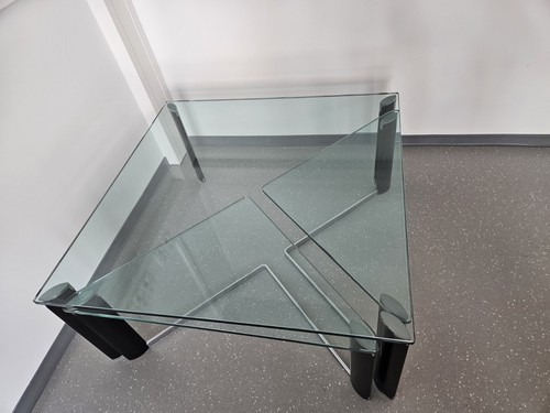 Glastisch disignerstück mit - glastisch,