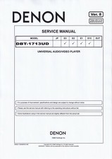 Service Manual-Anleitung für Denon DBT-1713 UD 