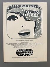 Sparkassen Computer Service Weck Dein Geld auf  1969 Vintage Ad Werbung Reklame