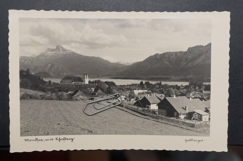 Mondsee mit schafberg foto - mit,