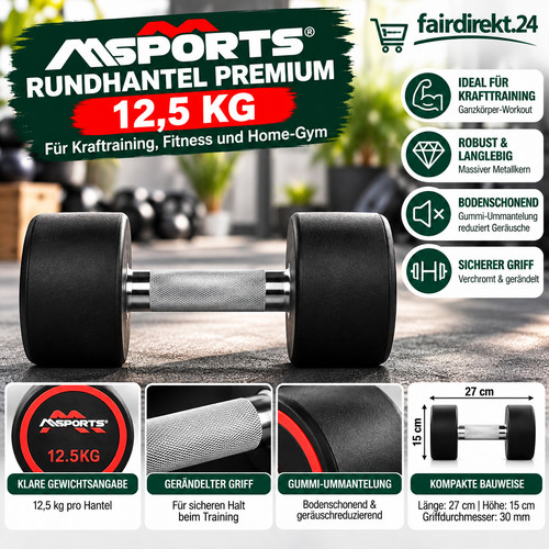 Msports rundhantel premium - premium, 2x