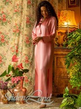 Langarm Nachthemd 100% Seide