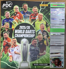Panini PDC 2025/26 World Championship Darts Full Set 312 Sticker & Album 2026