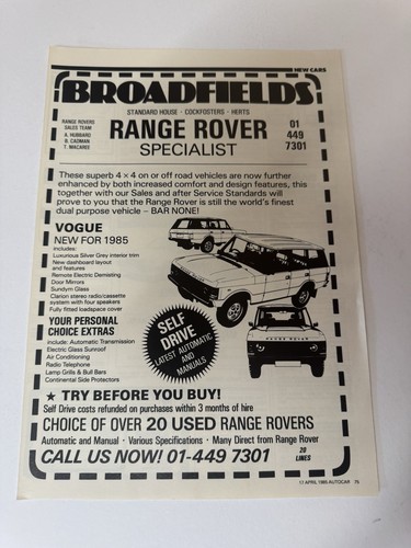 Original 1985 classic range - original,