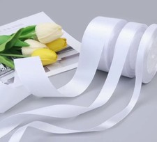 Satinband Schleifenband Dekoband Weiß  10/20/40 mm Top  Neu