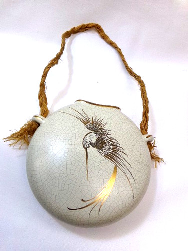Keramik wandvase dekor - -,