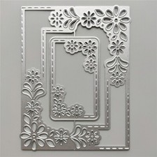 Rechteckige Blume Metall