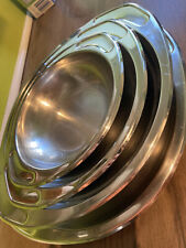 AMC Classic 18/10 Serwier Schüssel Teller Silber 4 Stück Serwier Set