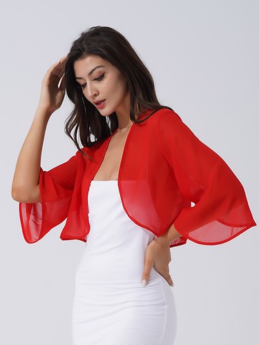 Damen tops bolero jacke - bolero,