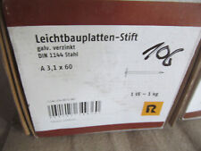 Packung  Leichtbauplatten Nägel verzinkt  3,1x60mm 1Kg  / H2Reg1Nr106