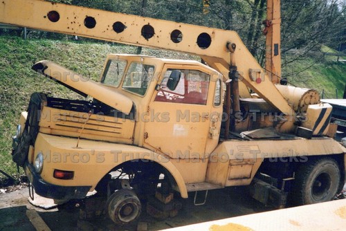 Lkw foto kranwagen gelb p5jw - lkw,