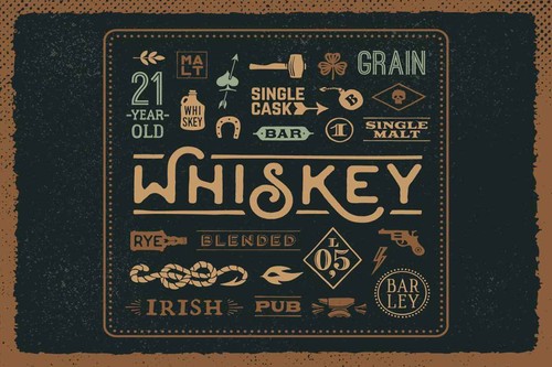 Holzschild 20x30 whiskey - holzschild, cm