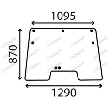 Frontscheibe für Deutz-Fahr DX4.61 DX4.68 DX4.71 DX4.78 DX6.08 DX6.11 DX6.38 DX