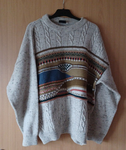 Naturfarbener herrenpullover - naturfarbener,