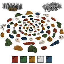 80 Klettergriffe Klettersteine inklusive Schrauben und 250 Einschlagmuttern 