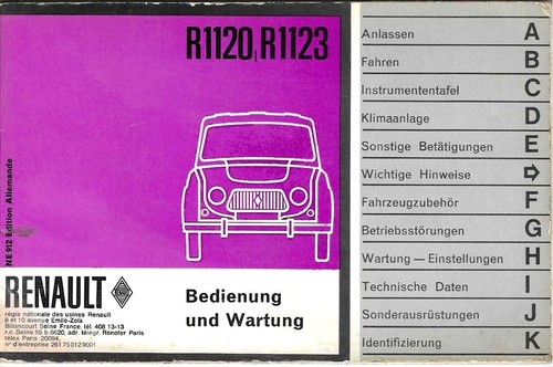 Renault betriebsanleitung - r4,