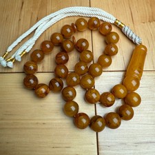 Handmade Antiq Amber Misbaha