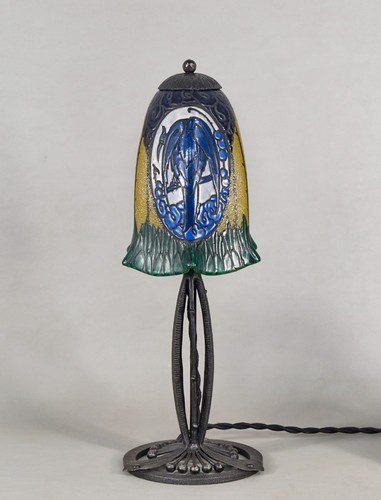 French art deco table - deco, lamp