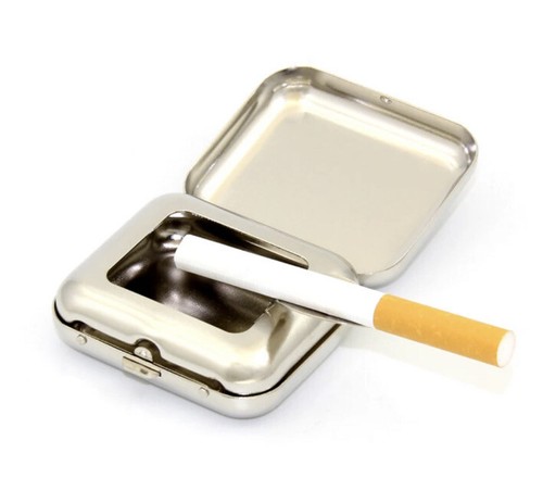 Taschenaschenbecher chrom - taschenaschenbecher,
