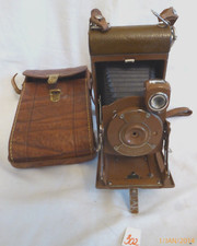 TROPENKAMERA EASTMAN KODAK N°I POCKET KODAK JR., KODO BRAUN; LOCHKAMERA (302)