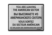 Blechschild Hinweis 30x40 cm