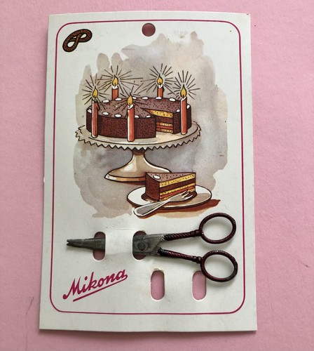 Miniatur schere aus zinn - miniatur,