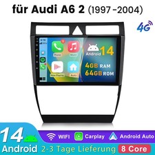 Android14 Für Audi A6 4B2 4B5 C5 1997-2005 Carplay Autoradio GPS NAVI BT FM HIFI