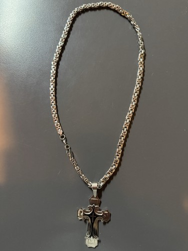 Panzerkette kreuz massiv - kreuz,