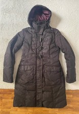 Schokobrauner Daunenmantel