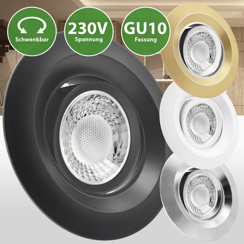 Led einbauleuchten 230v gu10 - led,