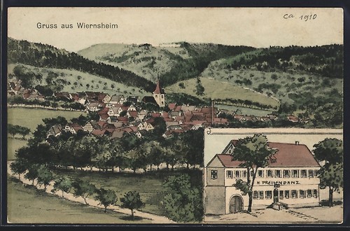Künstler wiernsheim - künstler-ak,