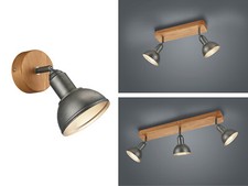 Vintage Spotleuchten mit Holz