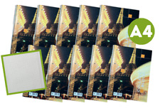 10x Collegeblock Spiralblock Schreibblock 80 Blatt DIN A4 gelocht, kariert