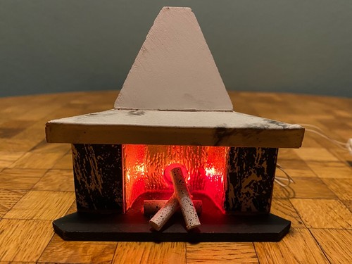 Kamin beleuchtet puppenstube - beleuchtet,