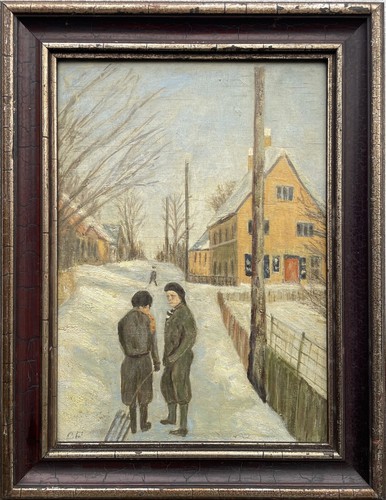Impressionist wintertag kinder - impressionist,