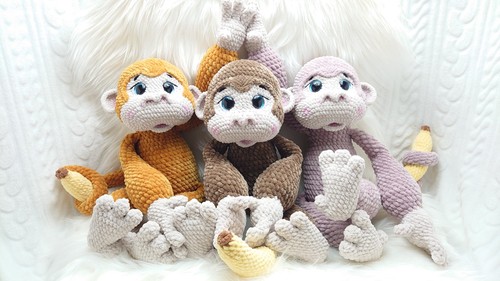 Amigurumi gehäkelt affe - amigurumi, gehäkelt,