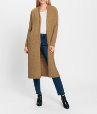 Mode von Heine Damen Strickjacke Cardigan Langarm Stehkragen camel Neu