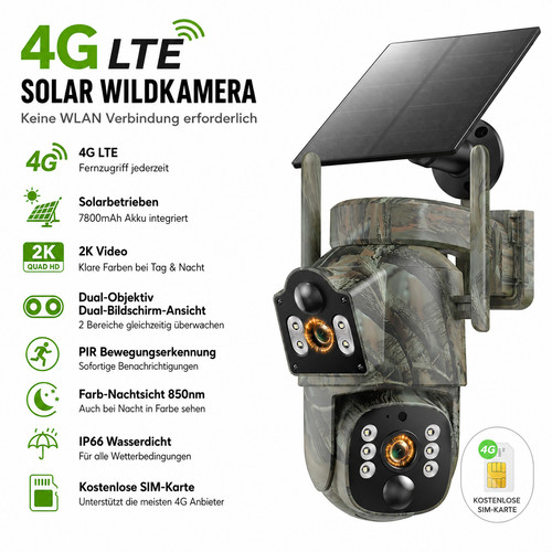 Lte überwachungskamera ptz - 4g,